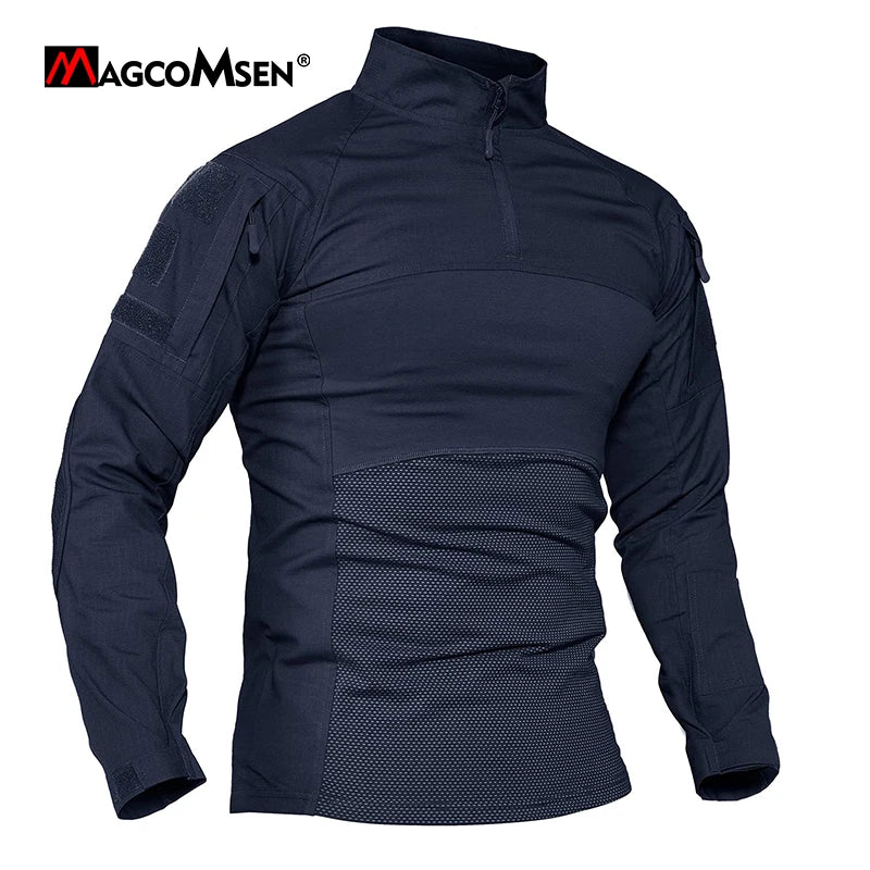 MAGCOMSEN T-shirt Zipper Front