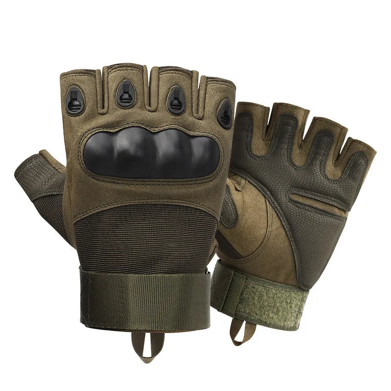Hard Knuckle Half Finger Gloves
