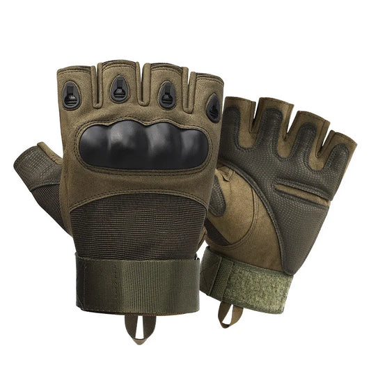 Hard Knuckle Half Finger Gloves
