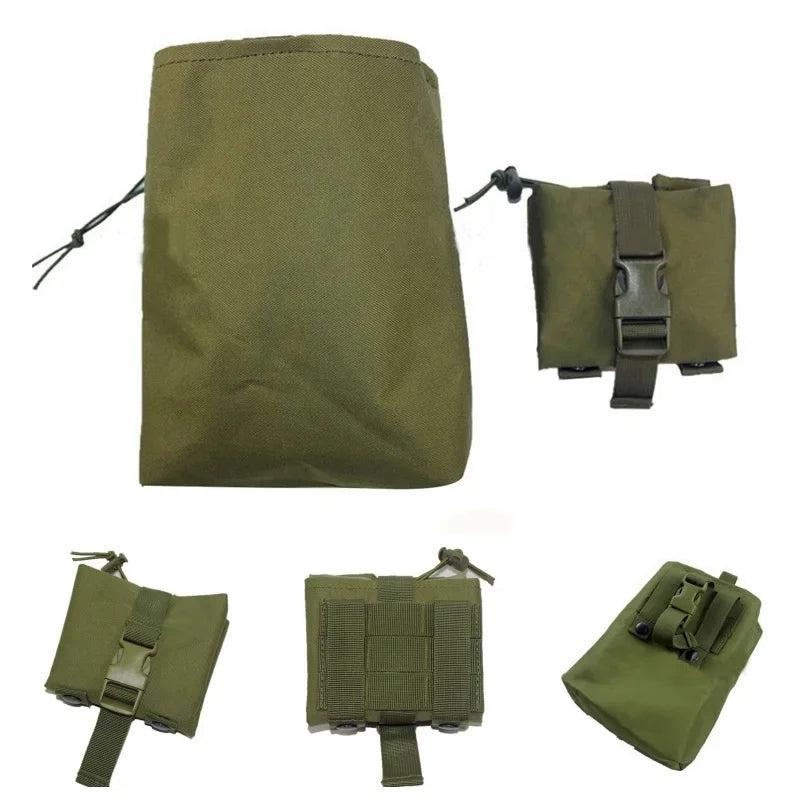 Folding Molle Magazine Dump Drop Pouch