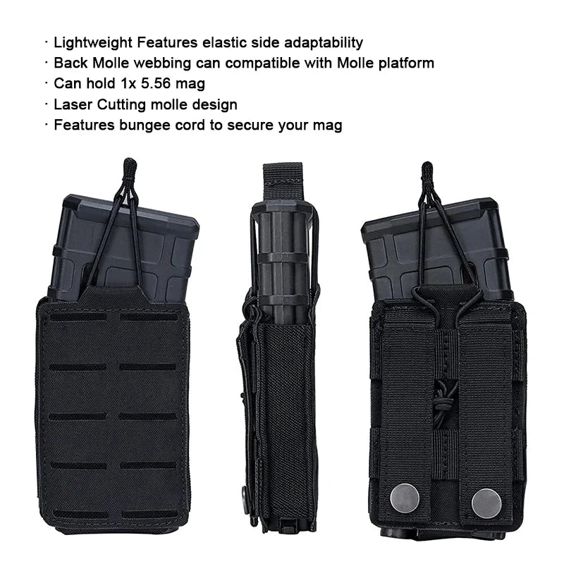 Pouch Single Magazine Bag Open-Top MOLLE