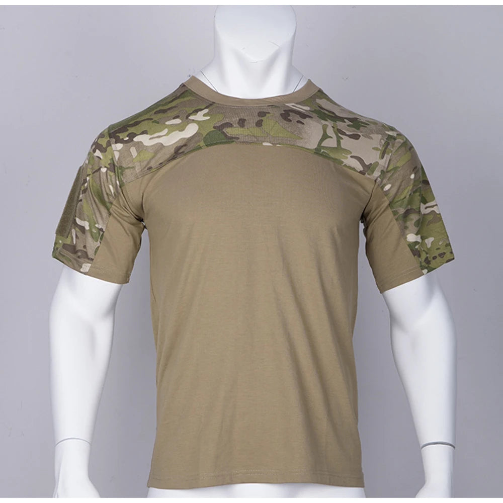 Mens Camouflage Shirts Tees Tactical Combat