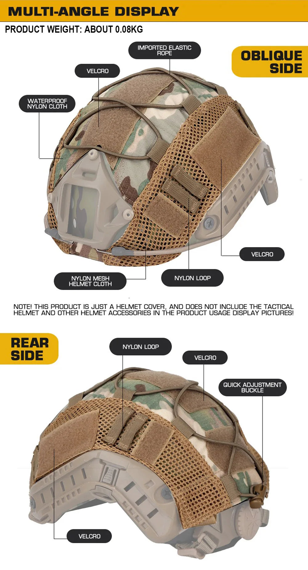 Tactical Helmet Cover