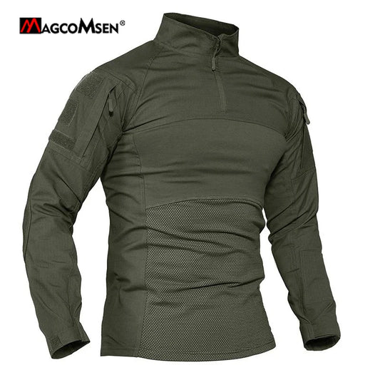 MAGCOMSEN T-shirt Zipper Front