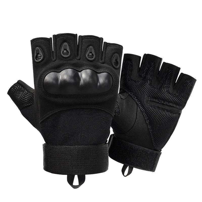 Hard Knuckle Half Finger Gloves