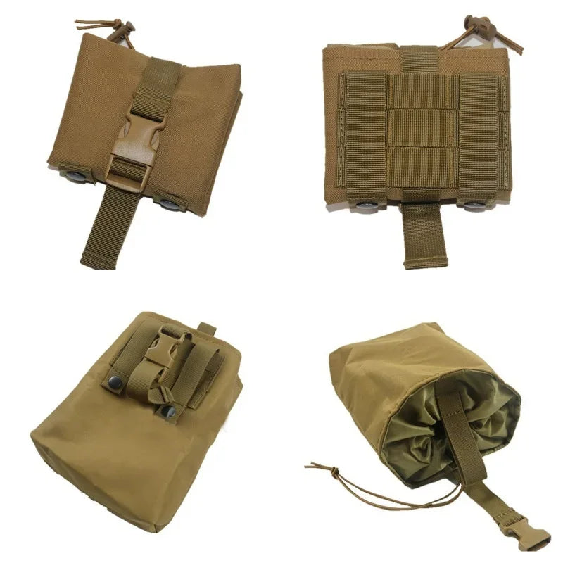 Folding Molle Magazine Dump Drop Pouch