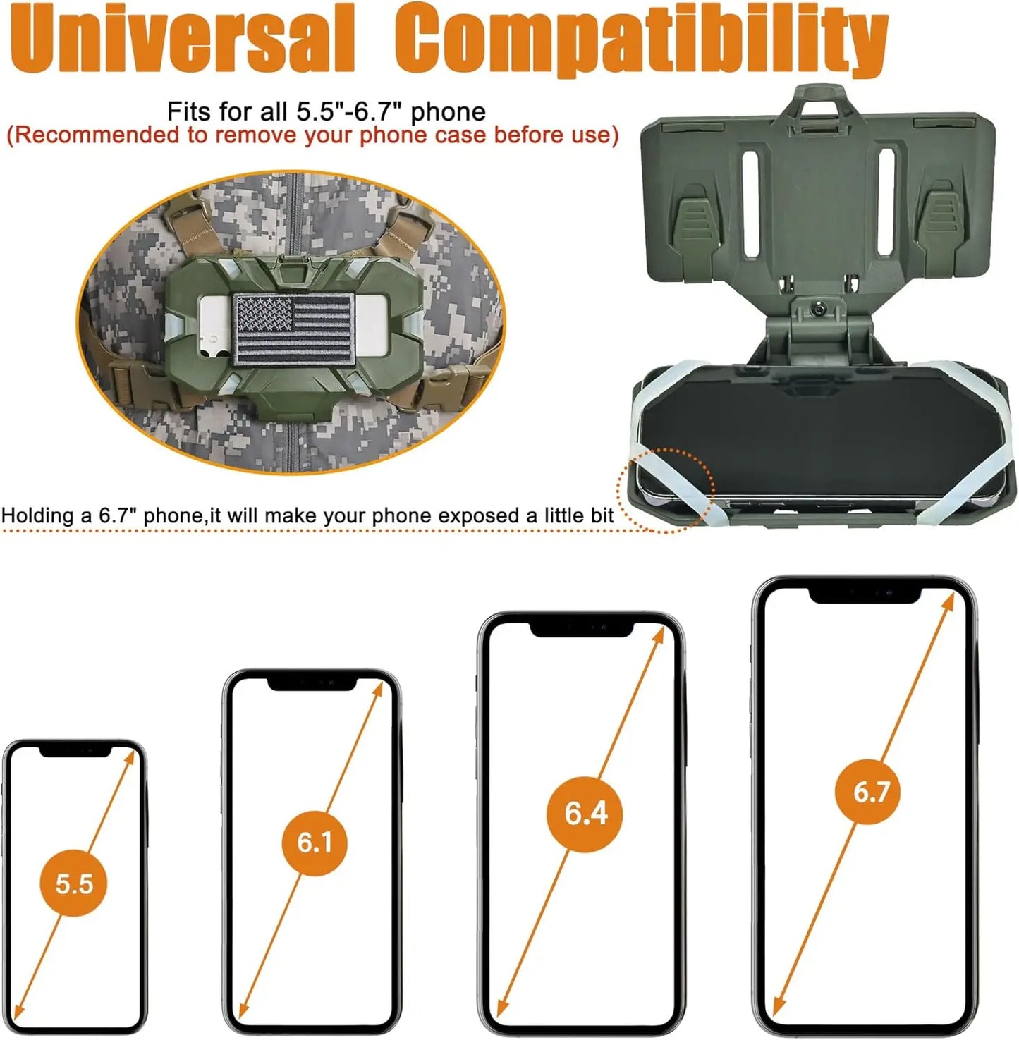 Tactical MOLLE PHONE Vest Accessories