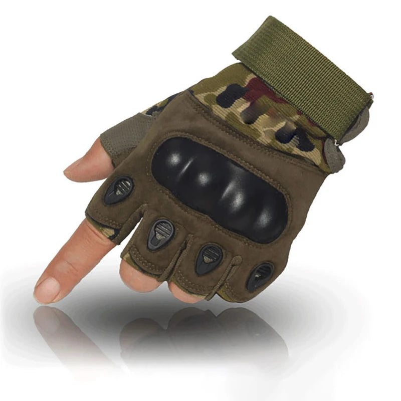 Hard Knuckle Half Finger Gloves