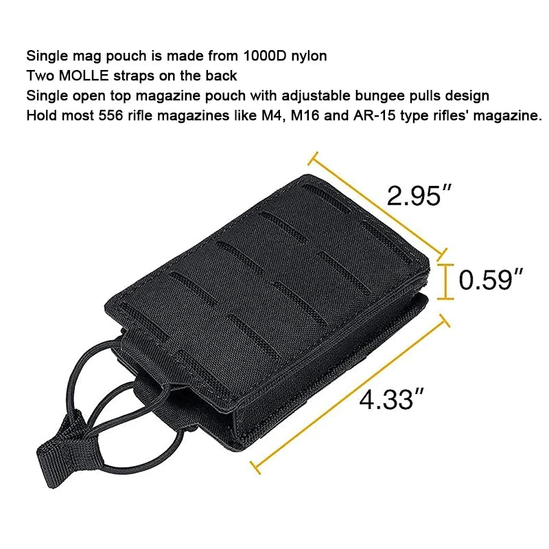 Pouch Single Magazine Bag Open-Top MOLLE