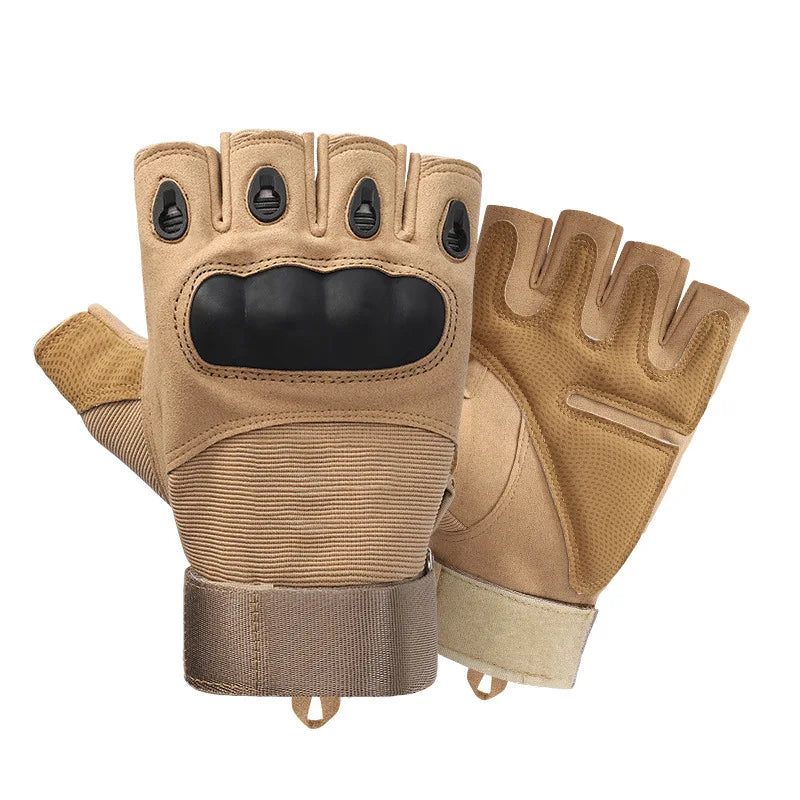 Hard Knuckle Half Finger Gloves